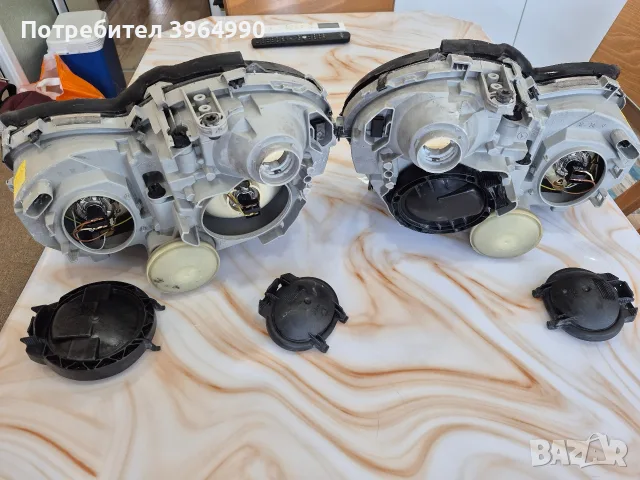 Кристални Оригинални Неразличими от нови фарове BOSCH за Мерцедес С клас W203 фейстлифт , снимка 4 - Части - 55346841