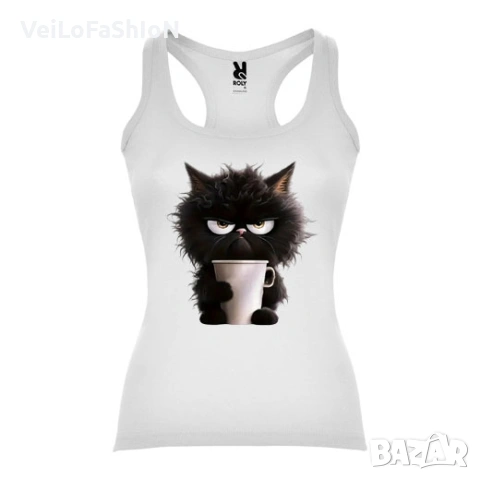 Нов дамски потник Grumpy cat - Coffee
