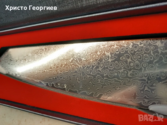 Японски нож Kiritsuke (Кирицуке) - Дамаска стомана, снимка 6 - Други стоки за дома - 54029726