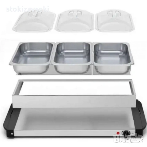 Електрически нагревател за бюфет 2 в 1 - винаги топла храна, снимка 7 - Други стоки за дома - 54083212