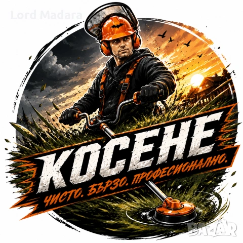 Косене на трева с тример за Кюстендил 