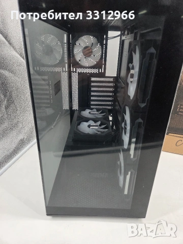 Компютърна кутия Spirit of Gamer от серията Dark Series, представена в черна цветова схема., снимка 2 - Други - 54779504