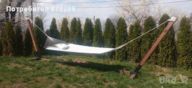 Голяма стойка за хамак, разглобяема, снимка 5 - Градински мебели, декорация  - 54158301