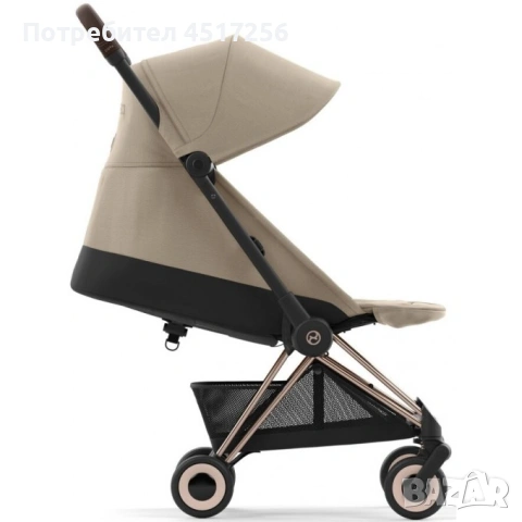Количка Cybex Coya Cozy Beige frame rosegold stroller, снимка 6 - Детски колички - 54954869