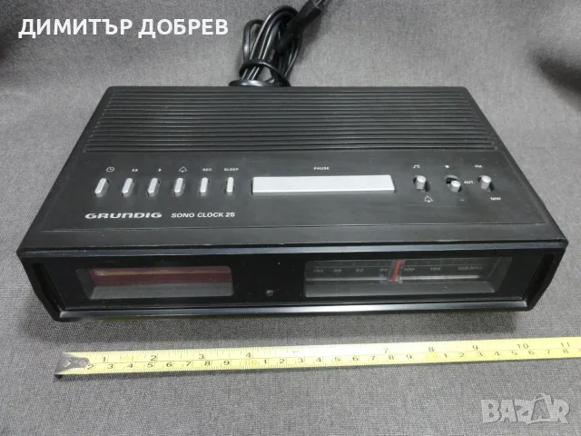 СТАР РЕТРО ТРАНЗИСТОР MW/FM РАДИО ЧАСОВНИК GRUNDIG SONO CLOCK 25, снимка 10 - Радиокасетофони, транзистори - 55645858