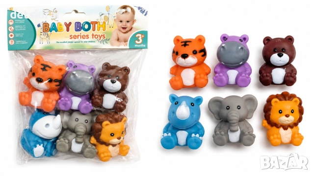 гумени играчки за баня – 6 броя - различни модели, снимка 2 - Други - 54788049