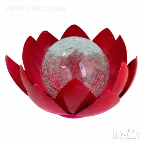LED слънчев градински соларен панел с 3 светещи лампи цветя, снимка 3 - Лед осветление - 55400097