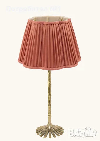Плисиран ръчно изработен абажур Diya Scalloped