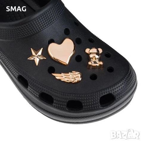 Декоративни пинчета за сабо розово златисти 4 броя_1247966
