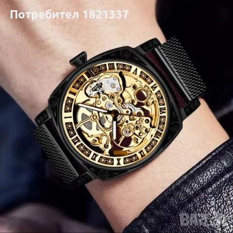 Нов механичен автоматичен часовник , снимка 2 - Мъжки - 54305551