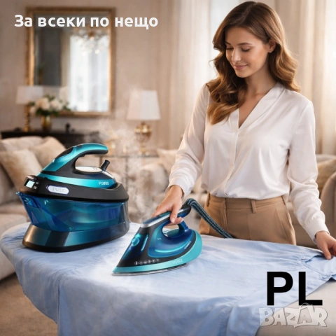 Комплект Oliver Voltz OV51051C + OV51052A Парна станция 3200W + Уред за гладене с пара 2в1 Код P2496, снимка 4 - Ютии - 54446402