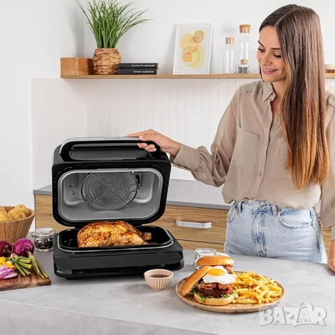 Фритюрник с горещ въздух Cecotec Cecofry FireDome 6000 - Грил без олио, 2400 W, снимка 8 - Фритюрници - 55647432