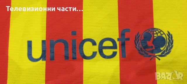 Оригинална футболна тениска на Барселона гостуващ екип от сезон 2013/2014 Nike 532823-703,размер М, снимка 14 - Спортни дрехи, екипи - 54311019
