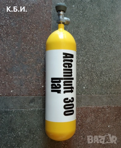 Продавам желязна бутилка Dräger - 1 брой - 6L - 300 BAR - АТМОСФЕРИ работно налягане