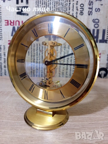 Настолен Часовник"S.Haller" (Germany), снимка 4 - Антикварни и старинни предмети - 53985098