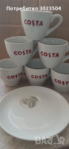 Комплект чаши за кафе еспресо Costa, снимка 2 - Чаши - 54934663