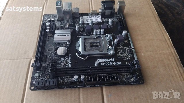 Дънна платка ASRock H310CM-HDV Socket LGA1151, снимка 5 - Дънни платки - 54962226