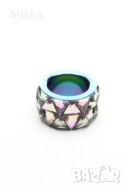 ANEL MULHER SWAROVSKI CURIOSA COCKTAIL AZUL - 5610824, снимка 6 - Пръстени - 54708125