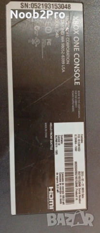 Xbox One 1TB в кутия, снимка 4 - Xbox конзоли - 54495027