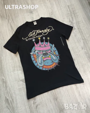 Y2K Ed Hardy Bulldog Tee Shirt М размер в отлично състояние