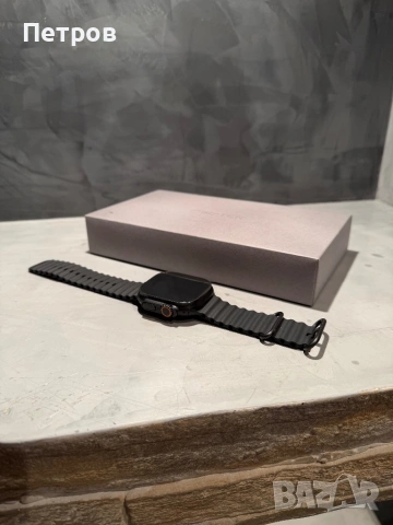 100% battery! Apple Watch Ultra 2  Black Titanium black ocean 49 mm, снимка 6 - Смарт гривни - 54543182