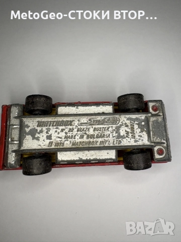 Колекционерска количка Matchbox Superfast No.22 Blaze Buster – Made in Bulgaria българия,мачбокс, снимка 6 - Колекции - 55525924