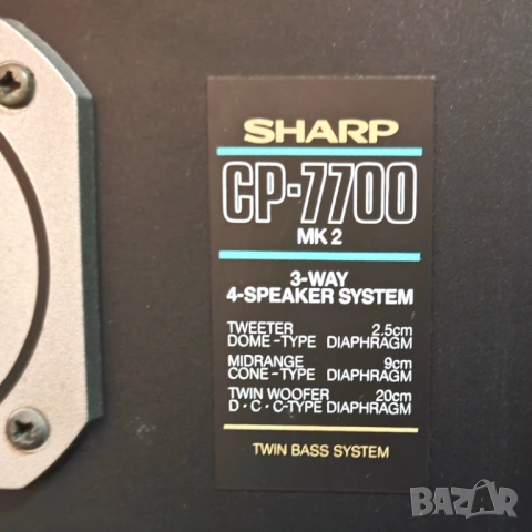 Аудио система Sharp 7700, снимка 7 - Аудиосистеми - 54448209