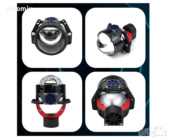 Bi-LED лупи за вграждане във фарове 3"инча 130W 8000lm 12V ,2 броя, снимка 8 - Аксесоари и консумативи - 54344041