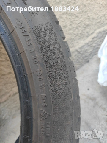 4 броя всесезонни 235/45R20 Continental All Season Contact 2 - нови на 700 км., снимка 4 - Части - 54426592