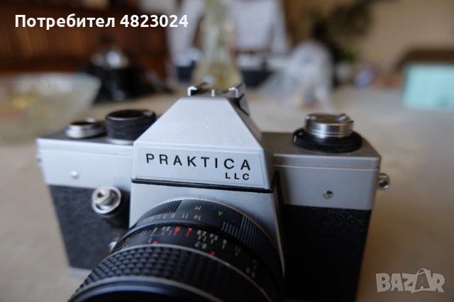 Praktica LLC & Telesar Auto 28mm f2.8 Lens. M42 lens, снимка 2 - Фотоапарати - 54492797