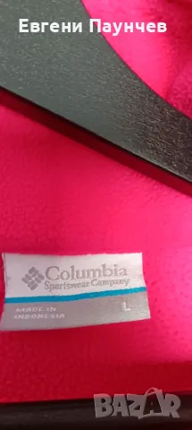 Columbia размер L дамско горнище полар в розово отлично състояние , снимка 4 - Спортни екипи - 55407180