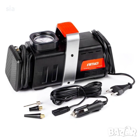 Компресор за гуми, 12V - 220V, 3 адаптера, снимка 4 - Аксесоари и консумативи - 29586558