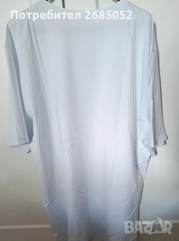 Мъжка бяла тениска размер 4XL, снимка 2 - Тениски - 54764245