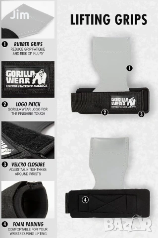 Gorilla Wear Lifting Grips