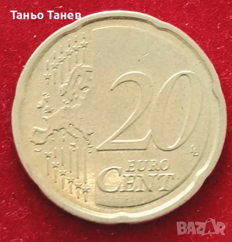 20Евро цента-Германия -2022г. , снимка 2 - Нумизматика и бонистика - 54177134