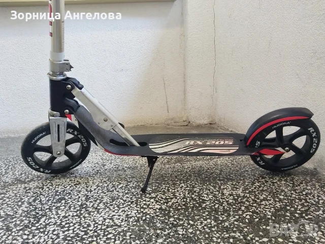 HUDORA RX-205 немска тротинетка, 205 мм колела, алуминиева сгъваема рамка, снимка 5 - Велосипеди - 55595943
