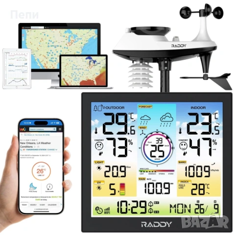 Weather Station WF-120C професионална домашна метеостанция