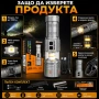 Мощен прожектор YEMAO 1400lm: Акумулаторен LED фенер 1000м обхват Къмпинг лампа и Power Bank, снимка 3