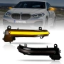 Динамични LED мигачи за огледала BMW POPMOTORZ 2835 SMD Black, Sequential, комплект 2 броя, снимка 1