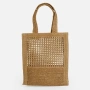 Сламена tote чанта плетена естествена 32x8x36cm_1261995, снимка 2