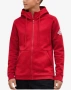 ADIDAS Stack Logo Hoodie Red Детско Горнище Оригинал 152 156 170, снимка 1