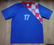 Hrvatska / #17 Мandzukic - мъжка футболна тениска на Хърватска, снимка 3