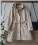 Нов тренч манто в бежов цвят със сваляща качулка , снимка 11
