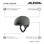 Премиум каска Alpina Haarlem Coffee Grey Matte 57 62 за градско каране - НОВА, снимка 6