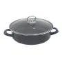 Тава и тенджера 2в1 Rosberg R51222A28CT, 28 см, Мраморно покритие, Капак, Индукция и фурна, Черен, снимка 1