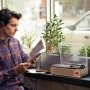 Винтидж грамофон с Bluetooth и вградени колони, снимка 2