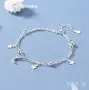 Няколко модела сребърни гривни със смарагд сапфир рубин, снимка 18