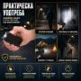 Мощен акумулаторен електрошок кучегон с LED фенер за самозащита против кучета самоотбрана джобен, снимка 5