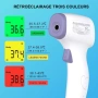 Инфрачервен термометър Безконтактен LCD дисплей с функция памет – Бял, снимка 4