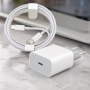 Apple 20W USB-C Fast Charger комплект с Lightning кабел – Бързо зареждане за iPhone, снимка 3